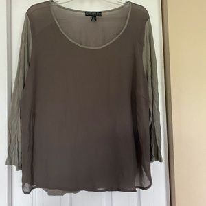 Plus Size Long Sleeved Blouse
